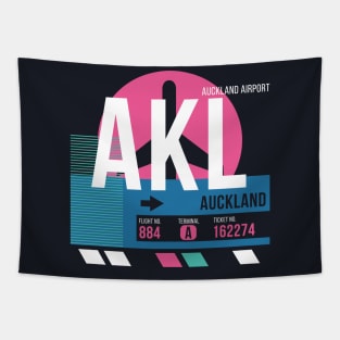 Auckland (AKL) Airport // Sunset Baggage Tag Tapestry