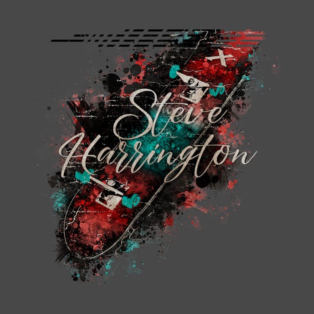 STEVE HARRINGTON VINTAGE X Skateboard by GLOBALARTWORD