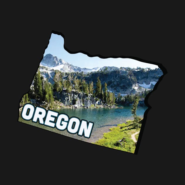 Oregon state, Oregon hiking trails gift, Oregon home state by Anodyle