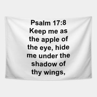 Psalm 17:8  King James Version (KJV) Bible Verse Typography Tapestry