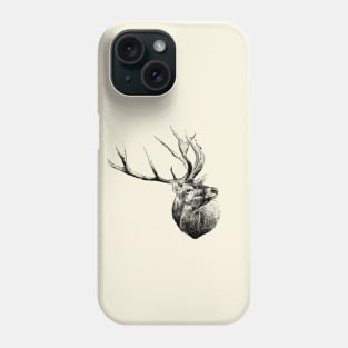 Red deer portrait Phone Case