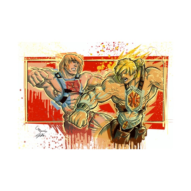 He-man V He-man by gavinmichelliart