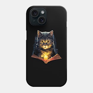 British Shorthair Reads Book Phone Case