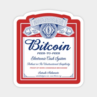 Bitcoin Beer Label Magnet