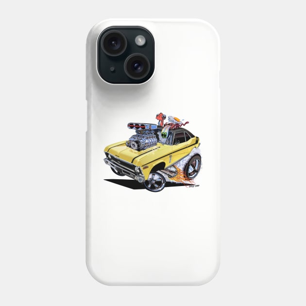 SUPER Nova yellow 1970 Nova SS Phone Case by vincecrain