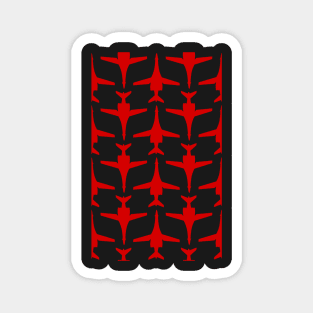 Rockwell B-1 Lancer - Red & Black Pattern Unswept Design Magnet