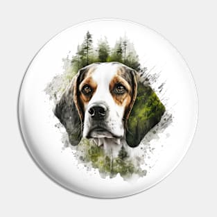 Hunting dog Beagle Pin