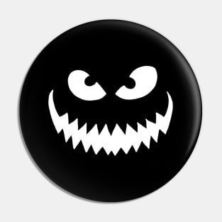 Spooky smiley face Pin