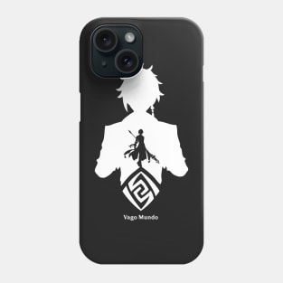 Zhongli Silhoutte White Phone Case