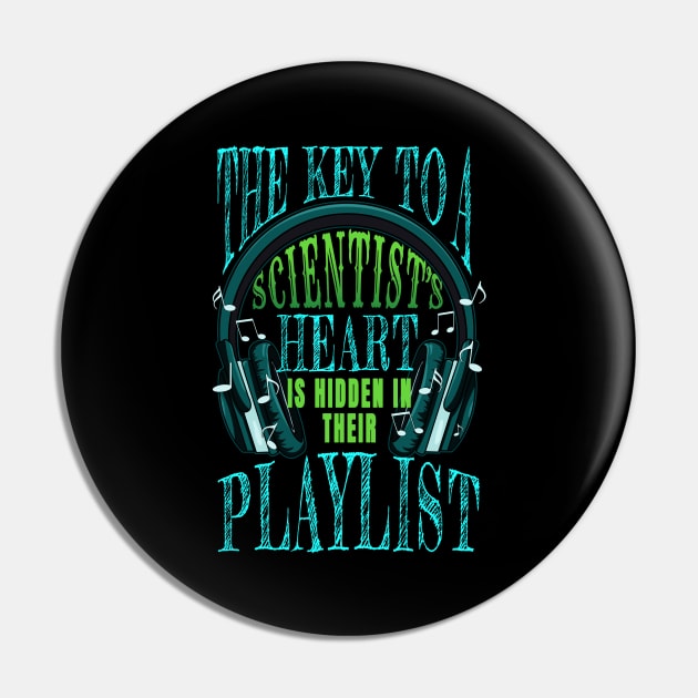 Scientist Heart Music Pin by jeric020290
