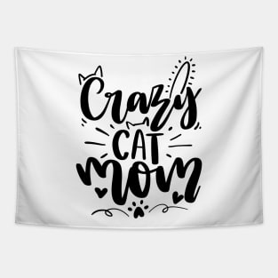 Crazy Cat Mom Tapestry
