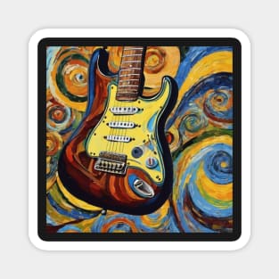 Fender Stratocaster - Van Gogh Style Magnet