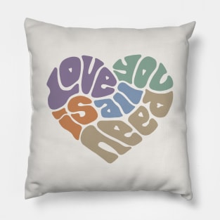 Love Is All You Need Word Art Pillow