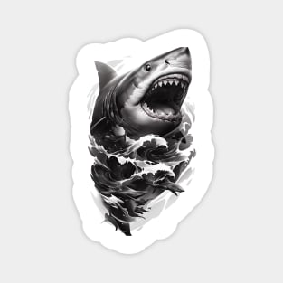 Tattoo Style Shark Magnet