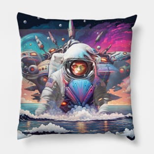 Astronaut Spaceship Pillow