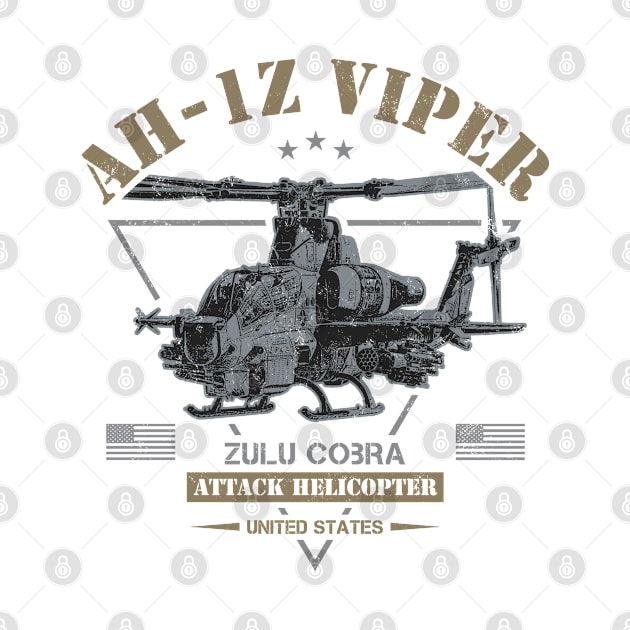 AH-1Z Viper "Zulu Cobra" Attack Helicopter by Military Style Designs