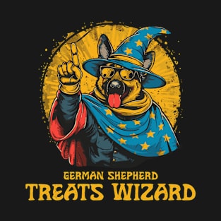 Funny German Shepherd Wizard, Dog Owner men woman kids T-Shirt