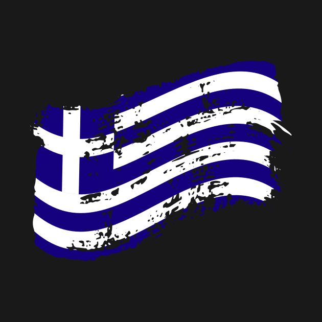 Griechenland Geschenk Flagge Kreta Kos griechisch by AlsterDesignUmzu