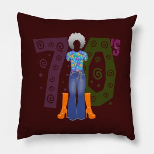 Love the 70's fashion style Pillow