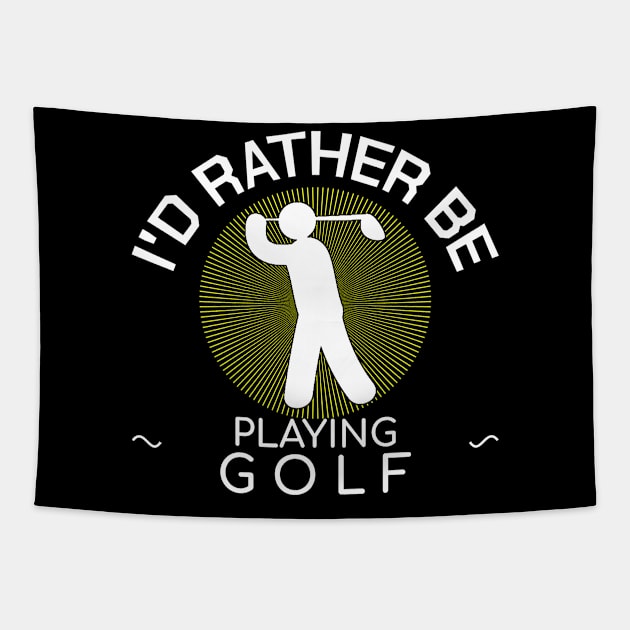 Golf Golfing Golfer Golf Player Gift Tapestry by bigD