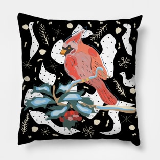 Red Bird Pillow