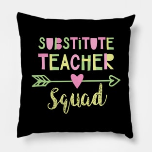 Substitute Teacher Squad Pillow