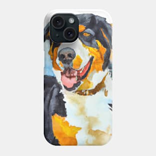 Watercolor Greater Swiss Mountain Dog - Dog Lovers Phone Case