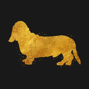 Basset Hound golden art T-Shirt