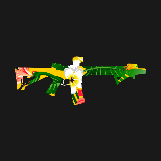 Hawaiian Hibiscus AR15 by ArtisanTactical