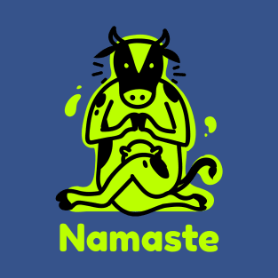 Cow Namaste Yoga T-Shirt