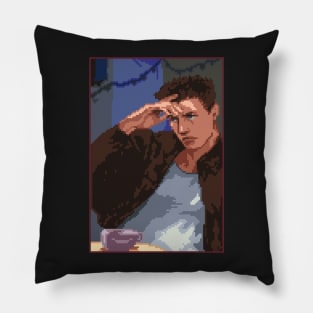 Chris Redfield Resident Evil Pixel Art Pillow