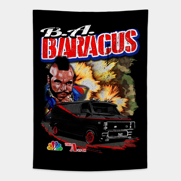 B.A. Baracus Tapestry by BigOrangeShirtShop