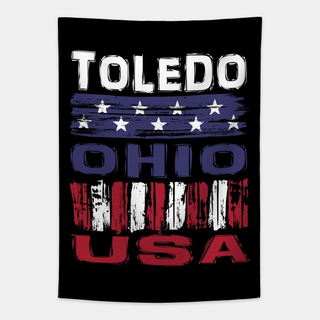 Toledo Ohio USA T-Shirt Tapestry by Nerd_art