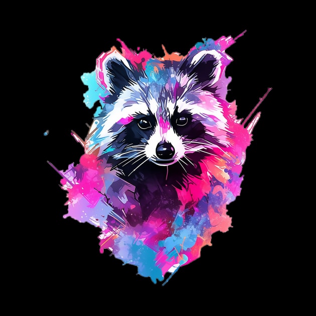 raccoon by lets find pirate
