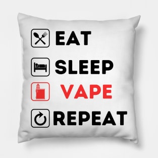 Vape Eat Sleep Repeat Pillow