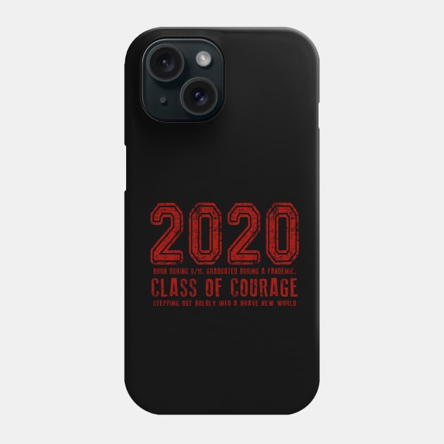 2020 Class of Courage - Red Phone Case by Jitterfly