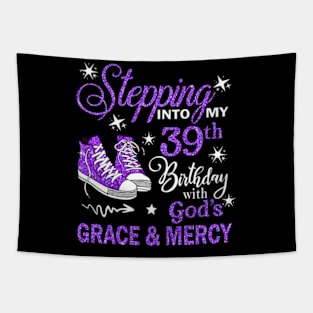 Stepping Into My 39th Birthday With God's Grace & Mercy Bday Tapestry