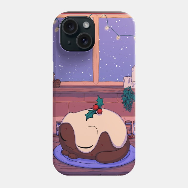 Pudkitt's Cozy Christmas Phone Case by The Last Shaymin