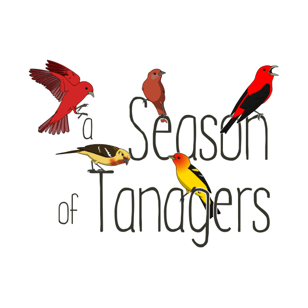 Collective Nouns - Tanagers by Feathered Focus