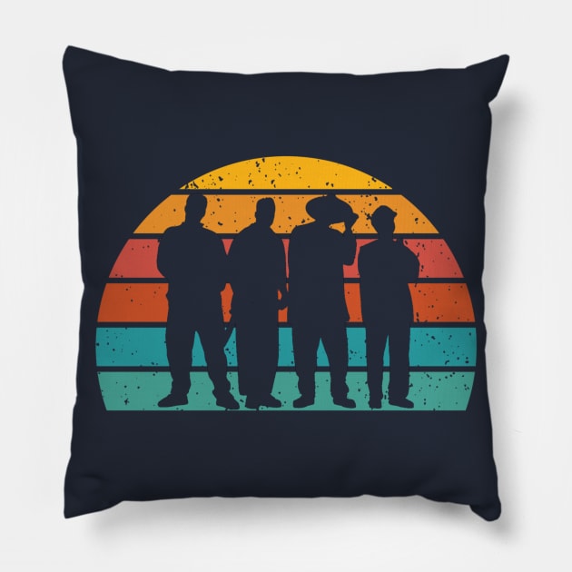 A tribe called quest silhouette Pillow by Chessfluencer