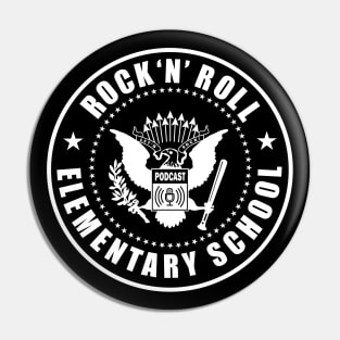 Rock 'N' Roll Elementary School Podcast Pin