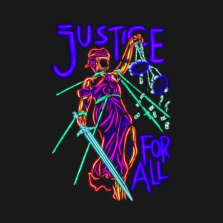 Justice for all neon popart T-Shirt