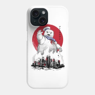 Marshmallow man sumi-e Phone Case