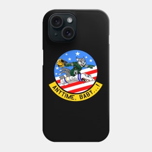 F-14 Tomcat - Anytime, Baby...!  - Clean Style Phone Case