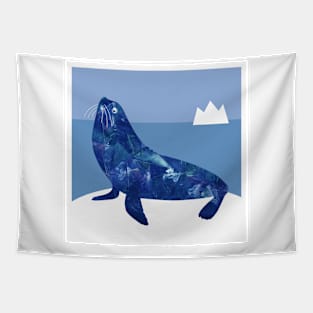 Blue sea lion Tapestry