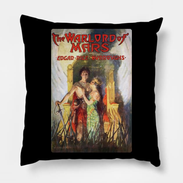 Warlord of Mars Pillow by Hiraeth Tees