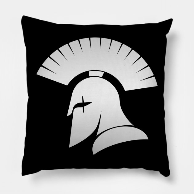 Warrior helmet creative design Pillow by It'sMyTime
