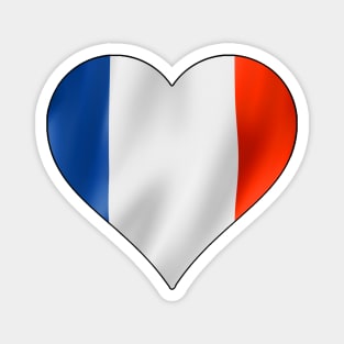 France in a Heart Magnet