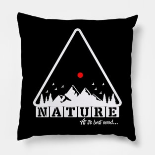 camping in best mood of nature, trekking, hiking, outdoor recreation, sports Pillow