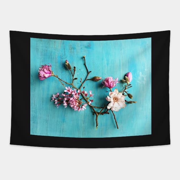 Flowers of Spring Tapestry by oliviastclaire